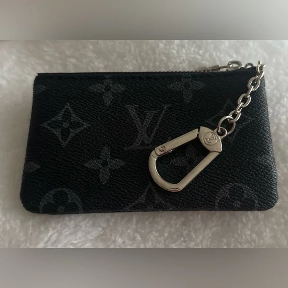 💖LV Black and Grey Monogram Coin Pouch Bag with Silver hardware - Picture 2 of 10